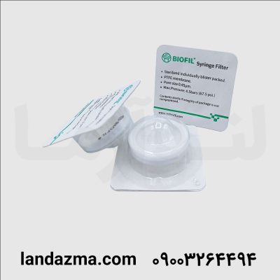 فیلتر سرسرنگی µ 0/45 از جنس PTFE با قطر 30mm