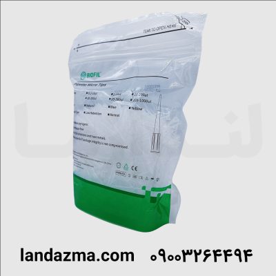 سر سمپلر λ0/1 - 10 استریل بدون فیلتر کریستالی بلند 1000 عددی DNAse/RNAse Free
