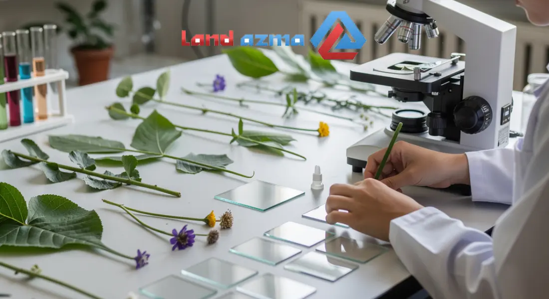 تهیه نمونه‌های گیاهی برای مشاهده زیر میکروسکوپ